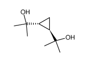 trans-α,α,α',α'-tetramethylcyclopropane-1,2-diyldimethanol结构式