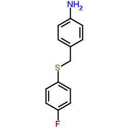 4-([(4-FLUOROPHENYL)SULFANYL]METHYL)ANILINE结构式