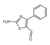 2-amino-4-phenyl-1,3-thiazole-5-carboxaldehyde结构式