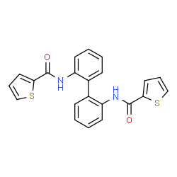 N,N'-2,2'-Biphenyldiyldi(2-thiophenecarboxamide)结构式
