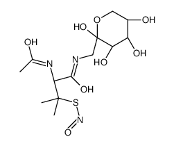 FRUCTOSE-1-S-NITROSO-N-ACETYL-D,L-PENICILLAMINE structure
