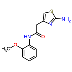 2-(2-Amino-1,3-thiazol-4-yl)-N-(2-methoxyphenyl)acetamide结构式