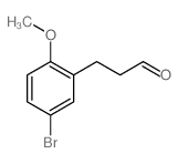 Benzenepropanal,5-bromo-2-methoxy- Structure