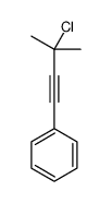 (3-chloro-3-methylbut-1-ynyl)benzene结构式