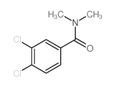 3,4-dichloro-N,N-dimethyl-benzamide结构式