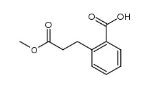 2-(2-methoxycarbonylethyl)benzoic acid结构式