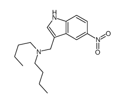 N,N-Dibutyl-5-nitro-1H-indole-3-methanamine结构式