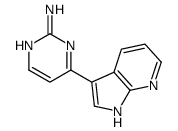 4-(1H-吡咯并[2,3-b]吡啶-3-基)嘧啶-2-胺结构式