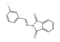 2-[(3-chlorophenyl)methylideneamino]isoindole-1,3-dione结构式