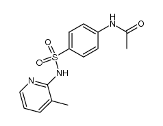N-acetyl-sulfanilic acid-(3-methyl-[2]pyridylamide) Structure