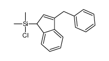 (3-benzyl-1H-inden-1-yl)-chloro-dimethylsilane结构式