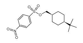 cis-4-t-Butylcyclohexanmethyl-p-nitrobenzensulfonat Structure