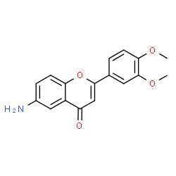 6-Amino-2-(3,4-dimethoxyphenyl)-4H-chromen-4-one structure