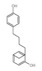 4-[6-(4-hydroxyphenyl)hexyl]phenol Structure