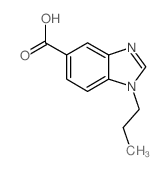 1-Propyl-1,3-benzodiazole-5-carboxylic acid Structure