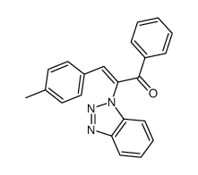 (Z)-2-(benzotriazol-1-yl)-3-(4-methylphenyl)-1-phenyl-2-propen-1-one结构式