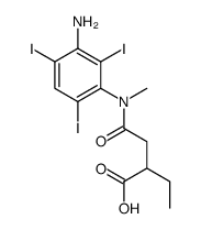 4-(3-amino-2,4,6-triiodo-N-methylanilino)-2-ethyl-4-oxobutanoic acid Structure