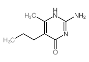2-amino-6-methyl-5-propyl-1H-pyrimidin-4-one Structure