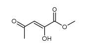 (Z)-methyl 2-hydroxy-4-oxopent-2-enoate结构式