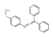 Benzenamine,N-(2,2-diphenylethenylidene)-4-(methylthio)- structure