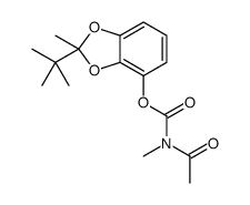 (2-tert-butyl-2-methyl-1,3-benzodioxol-4-yl) N-acetyl-N-methylcarbamate结构式
