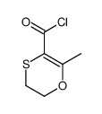 6-methyl-2,3-dihydro-1,4-oxathiine-5-carbonyl chloride结构式