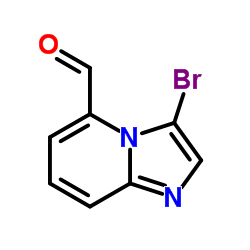 3-Bromoimidazo[1,2-a]pyridine-5-carbaldehyde结构式