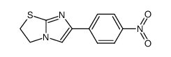 6-(4-nitrophenyl)-2,3-dihydroimidazo[2,1-b]thiazole结构式