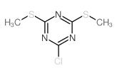 1,3,5-Triazine,2-chloro-4,6-bis(methylthio)- Structure