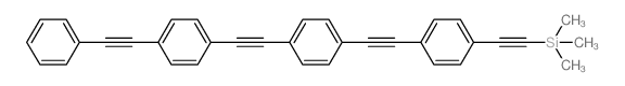 4-(4-(4-苯乙炔基)苯乙炔基)苯乙炔基)苯乙炔基三甲基硅烷结构式