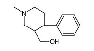[(3S,4S)-1-methyl-4-phenylpiperidin-3-yl]methanol结构式