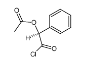 Benzeneacetyl chloride, α-(acetyloxy)-, (αS)- Structure