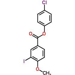 4-Chlorophenyl 3-iodo-4-methoxybenzoate结构式