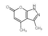 3,4-DIMETHYL-1,6-DIHYDROPYRANO[2,3-C]PYRAZOL-6-ONE structure