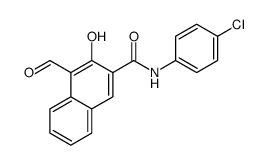 N-(4-chlorophenyl)-4-formyl-3-hydroxynaphthalene-2-carboxamide Structure