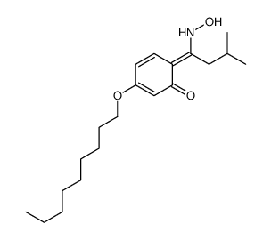 6-[1-(hydroxyamino)-3-methylbutylidene]-3-nonoxycyclohexa-2,4-dien-1-one结构式