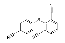 2-(4-cyanophenyl)sulfanylbenzene-1,3-dicarbonitrile Structure