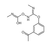 [[C-(3-acetylphenoxy)-N-methylcarbonimidoyl]amino] N-methylcarbamate Structure