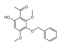 1-(6-hydroxy-2,4-dimethoxy-3-phenylmethoxyphenyl)ethanone结构式