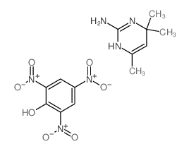 4,4,6-trimethyl-1H-pyrimidin-2-amine; 2,4,6-trinitrophenol结构式