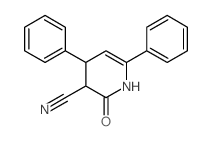 3-Pyridinecarbonitrile,1,2,3,4-tetrahydro-2-oxo-4,6-diphenyl-结构式