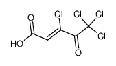 3,5,5,5-tetrachloro-4-oxo-pent-2-enoic acid Structure