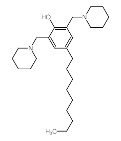 4-nonyl-2,6-bis(1-piperidylmethyl)phenol Structure