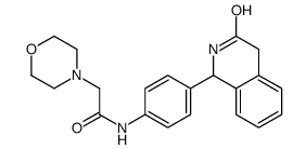 2-morpholin-4-yl-N-[4-(3-oxo-2,4-dihydro-1H-isoquinolin-1-yl)phenyl]acetamide Structure