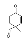 1-methyl-4-oxocyclohex-2-ene-1-carbaldehyde Structure