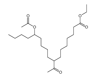 ethyl 8-acetyl-13-acetoxyheptadecanoate Structure