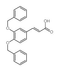3-[3,4-bis(phenylmethoxy)phenyl]prop-2-enoic acid Structure