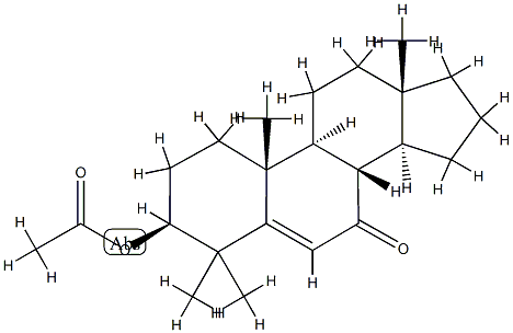 3β-Acetyloxy-4,4-dimethylandrost-5-en-7-one structure