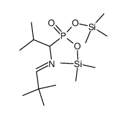 [1-[(2,2-Dimethylpropylidene)amino]-2-methylpropyl]phosphonic acid bis(trimethylsilyl) ester Structure