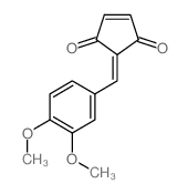 4-Cyclopentene-1,3-dione,2-[(3,4-dimethoxyphenyl)methylene]- Structure